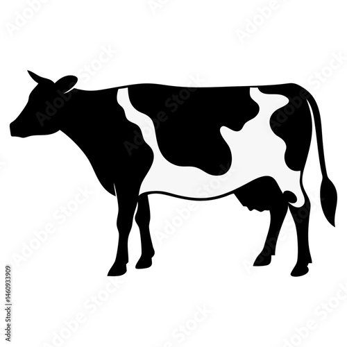 A Cow vector silhouette