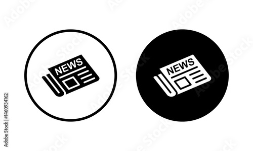 Newspaper icon vector illustration. news paper sign and symbolign