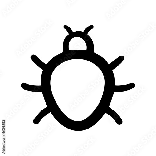 Bug doodle vector icon