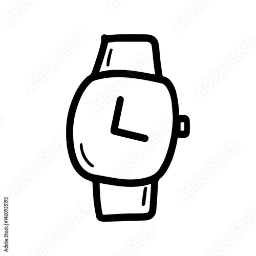 Wristwatch doodle vector icon