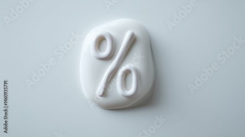 Percentage Symbol: A three-...