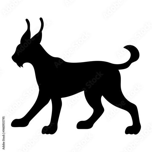 Lynx vector silhouette