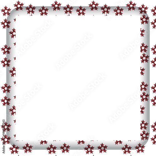 Wallpaper Mural frame with red hearts Torontodigital.ca