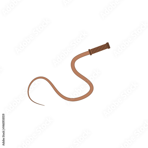 Cowboy whip icon. Vector illustration 