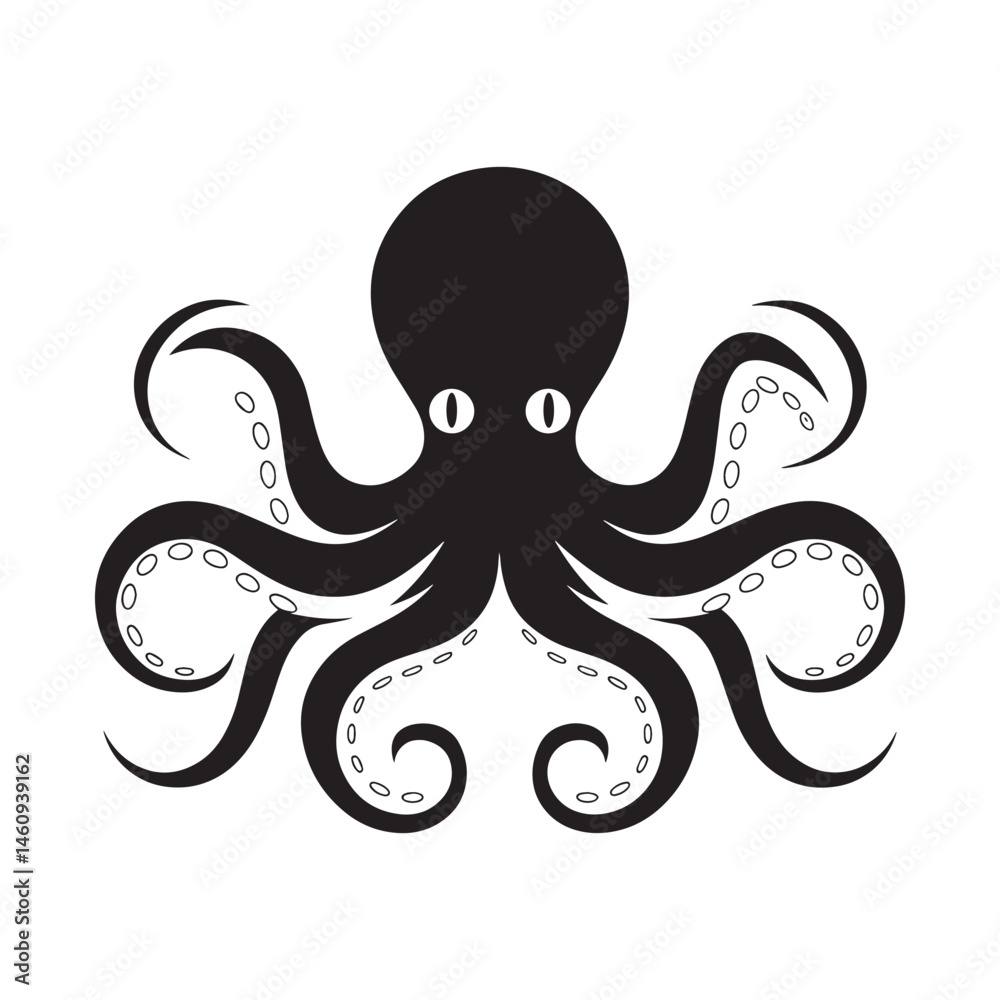 Octopus vector illustration icon