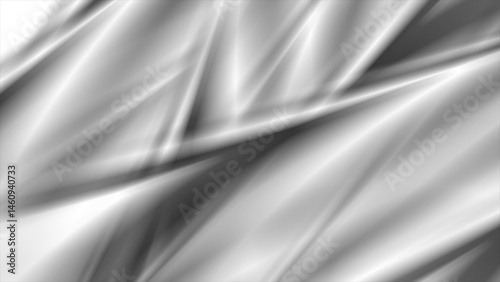 Grey white smooth glossy stripes abstract modern tech background