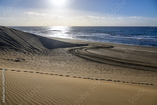 Obraz na płótnie Dunes of Maspalomas, Gran Canaria, Spain. w salonie