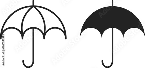 Umbrella icon. rain sign collection. weather symbol or logo. Umbel business concept