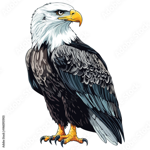 eagle, animal, vector, transparent background, beak, wildlife, nature, predator, raptor, isolated, feather, feathers, bird of prey, symbol, hawk, freedom, wing, fly