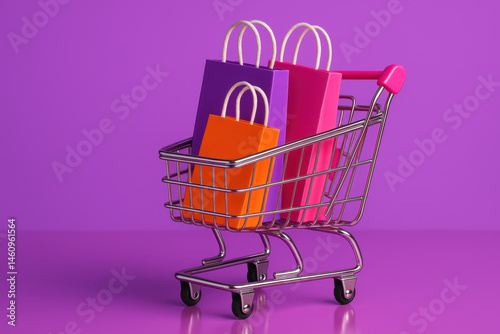 colorful shopping bags photo