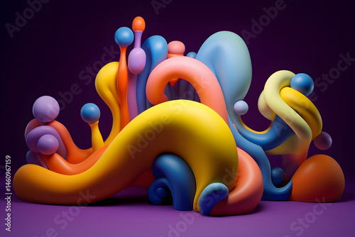 Abstract swirling waves with vibrant colors.
