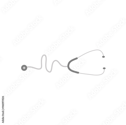 Medical stethoscope icon
