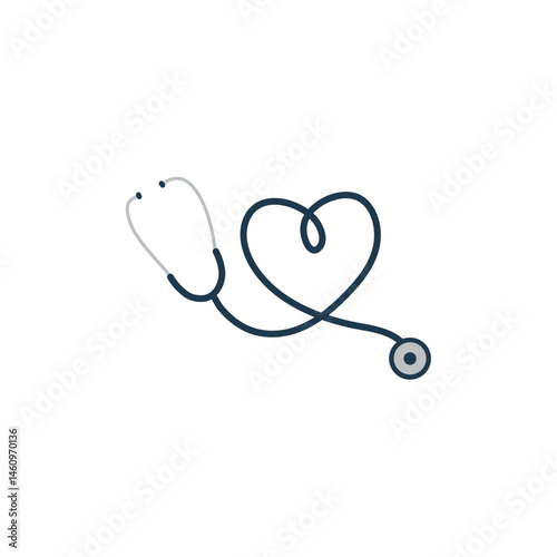 Medical stethoscope icon