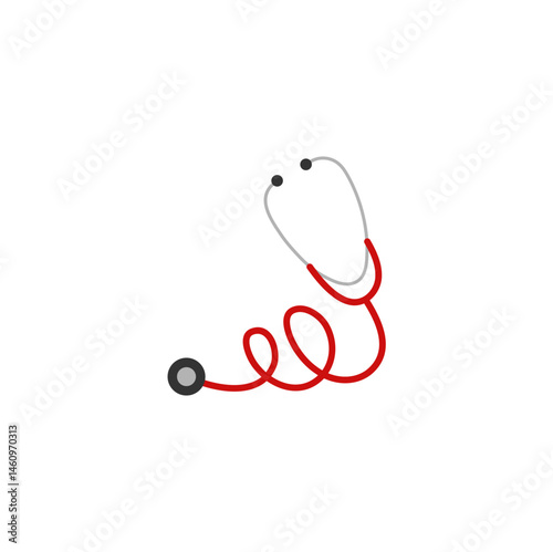 Medical stethoscope icon
