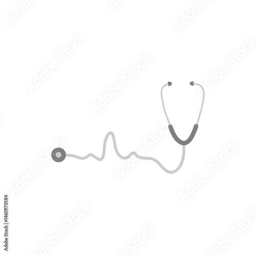 Medical stethoscope icon