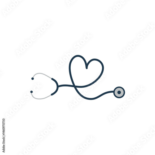 Medical stethoscope icon