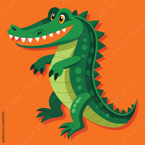crocodile vector
