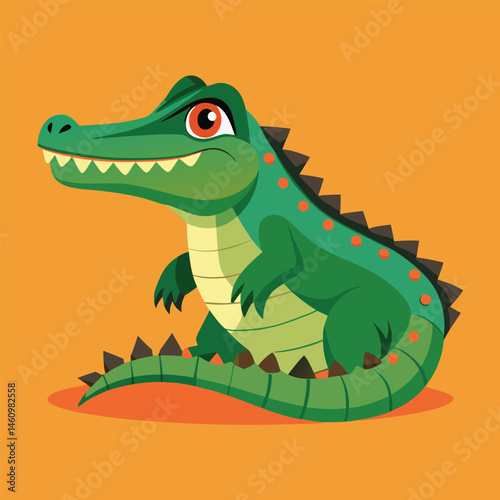 crocodile vector

