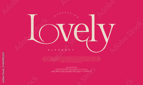 Romantic and elegant serif font with soft curves and stylish ligatures, ideal for wedding invitations, branding and fashion projects