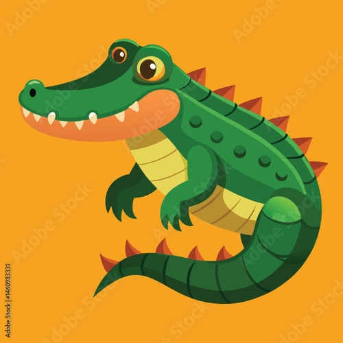 crocodile vector
