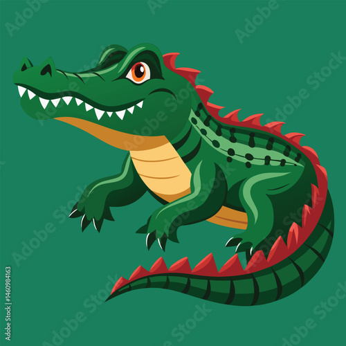 crocodile vector
