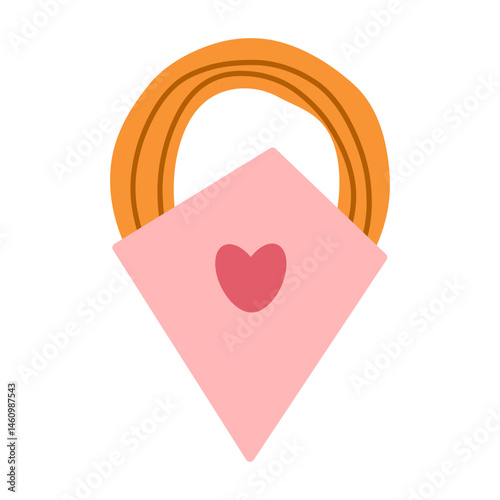 Churros icon. Illustration of traditional Spanish and Mexican sweet dessert and chocolate dip isolated on a white background. Vector 10 EPS. Hand drawn doodle illustration.