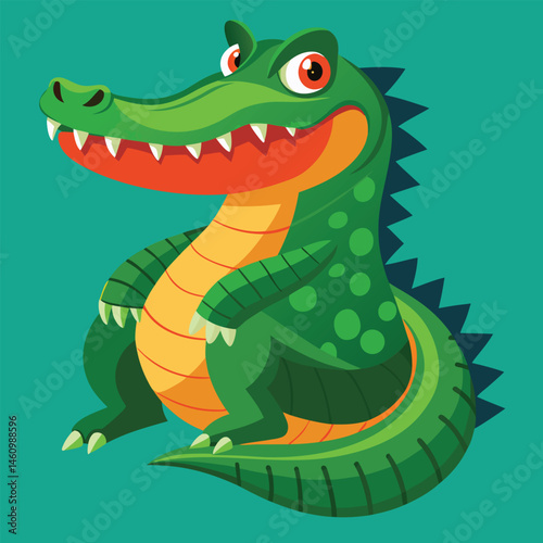 crocodile vector
