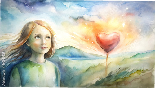 Hope concept artwork with inspirational message and uplifting background