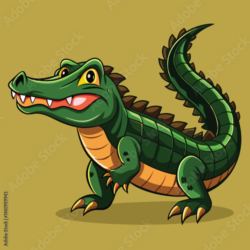 crocodile vector

