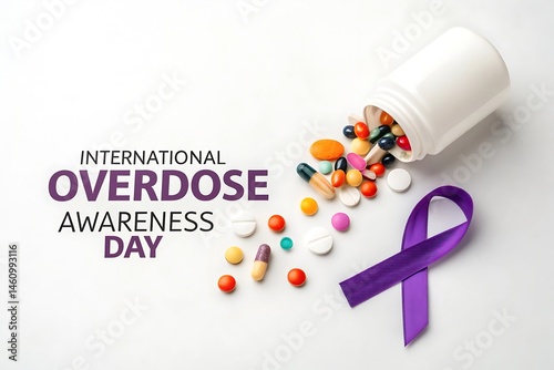 International Overdose Awareness Day 2025 | Honoring Lives & Raising Awareness. Ai Gen