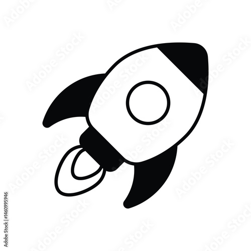 Starting New Ventures icon vector stock illustration