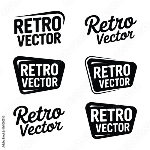 A silhouette of vintage 50 retro Icon vector on a white background