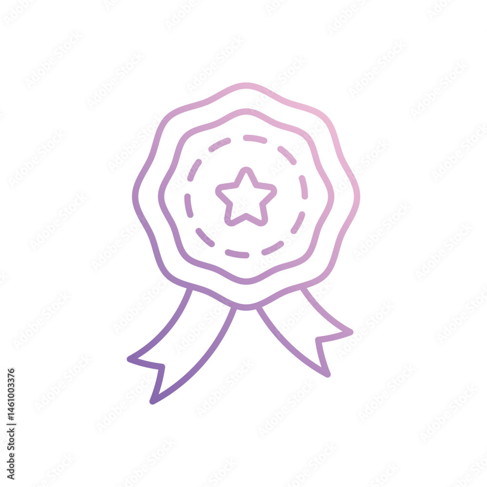 Obraz premium Honoring Achievements icon vector stock illustration