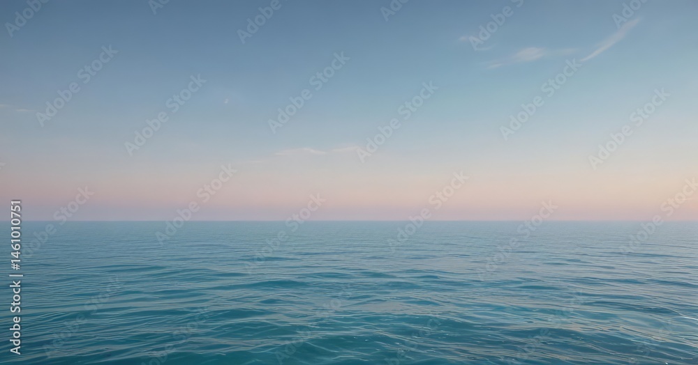 Obraz premium Gentle ombre from pale to deep aqua blue, evokes calm , digital, texture