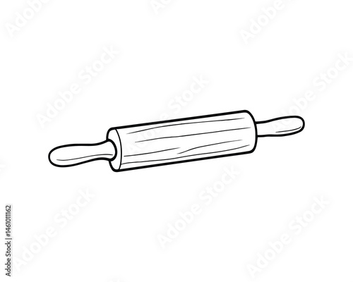 A rolling pin is a baking tool used for dough preparation