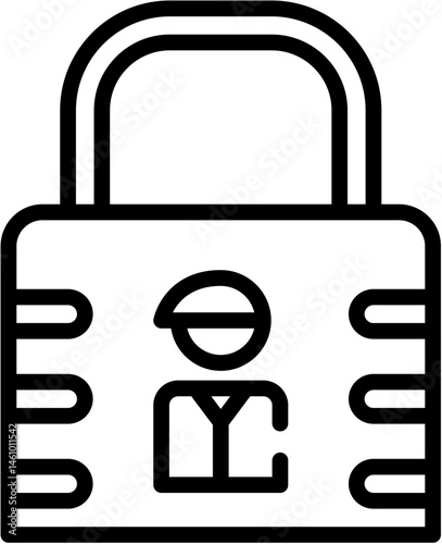 Social Network icons. Network Cloud, Security and Global line icon. Vector illustration. Editable stroke. stock illustration