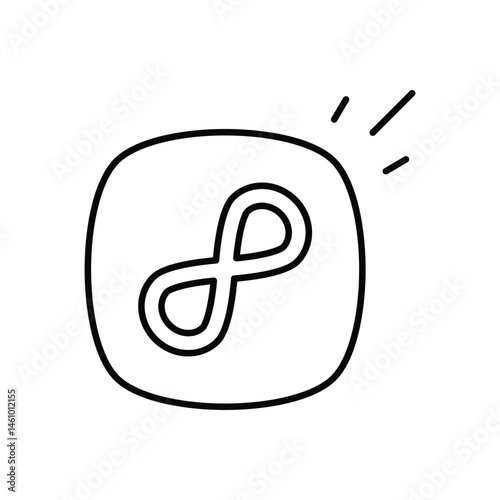 Endless Possibilities icon vector stock illustration