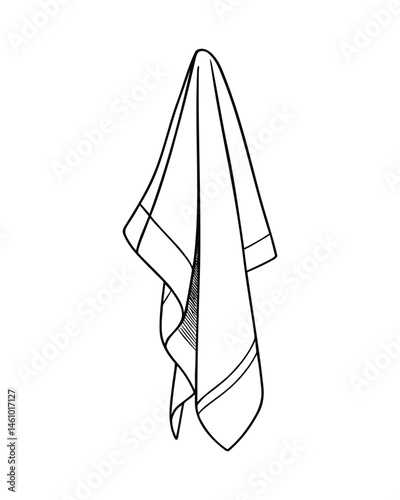 A clean white towel hangs ready for use in the bathroom area
