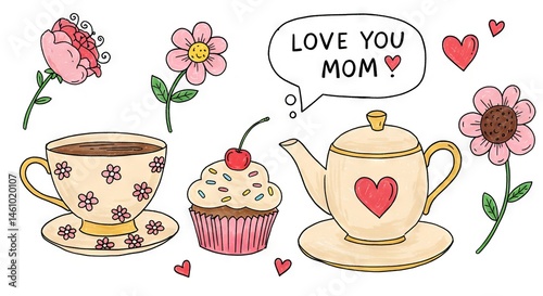 Charming springtime collection for mother's day celebration.