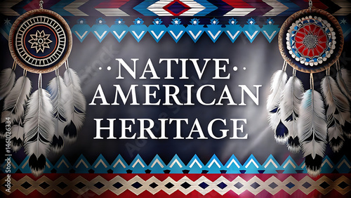 Native American Heritage Background Banner Graphic Design