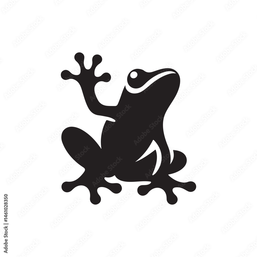 frog vector silhouette clip art logo illustration frog vector silhouette clip art logo illustration