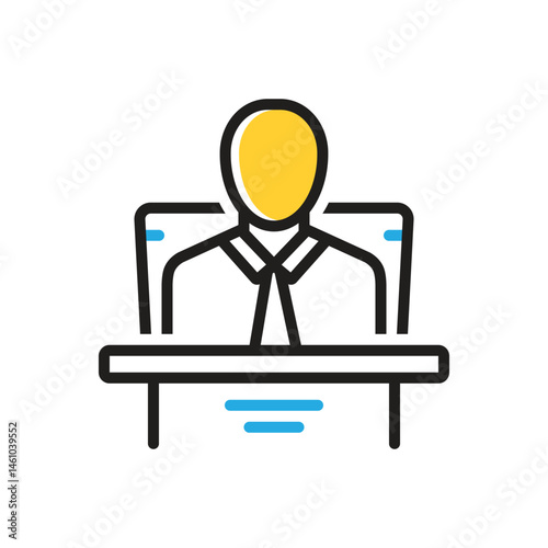 Multi color icon for chairman