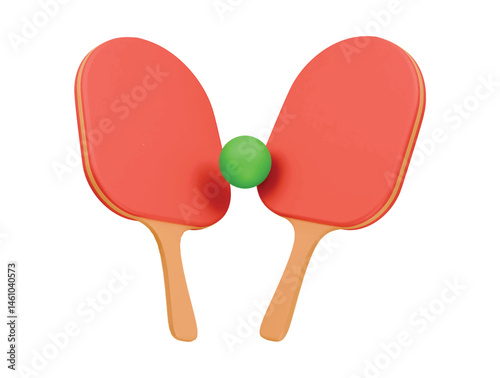 table tennis icon 3d illustration render