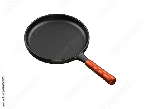 frying pan icon 3d illustration render