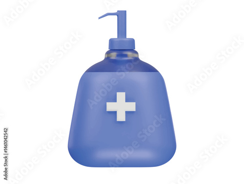hand wash icon 3d illustration render
