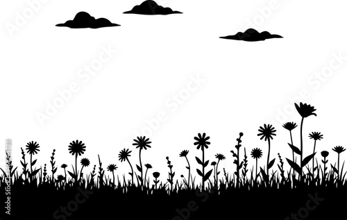 "Grass Silhouette Vector Set – Lawn and Turf Shapes Collection"