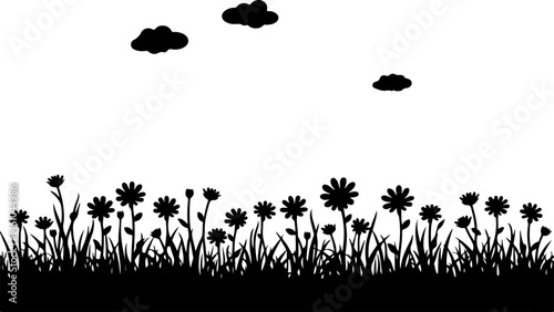 "Grass Silhouette Vector Set – Lawn and Turf Shapes Collection"
