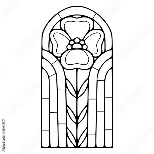 decorative flower window panel design