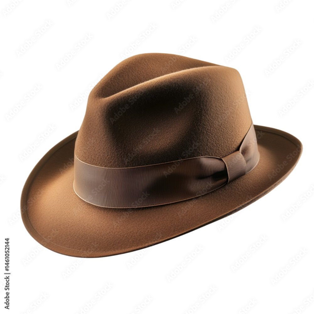 Brown Fedora Hat Classic Style Mens Fashion Accessory Brown Fedora Hat Classic Style Mens Fashion Accessory