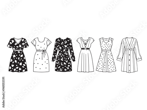 Mirth Loom Line Art Creative Patterns for Decorative Stock Images